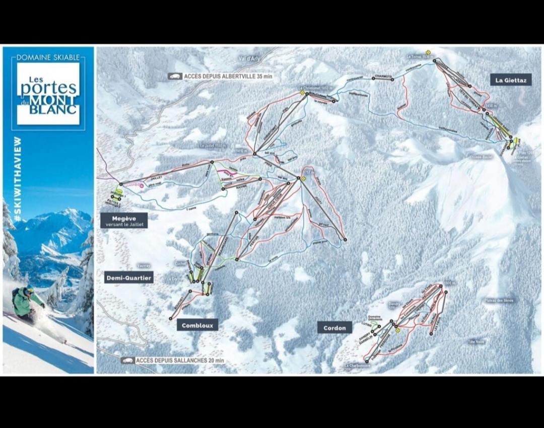 Studio Porte Du Mont Blanc Combloux Aux Pieds Des Pistes Exterior foto